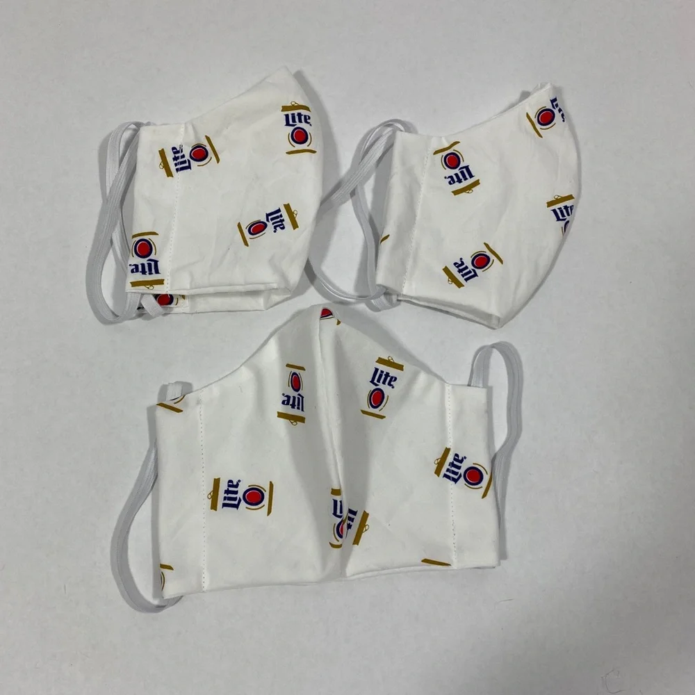Miller lite beer face mask‎